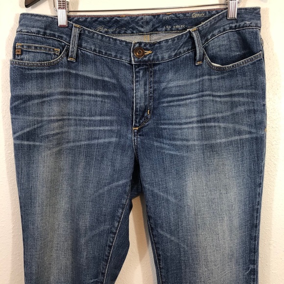 SOLD. Eddie Bauer curvy bootcut 14S distressed - Picture 2 of 13